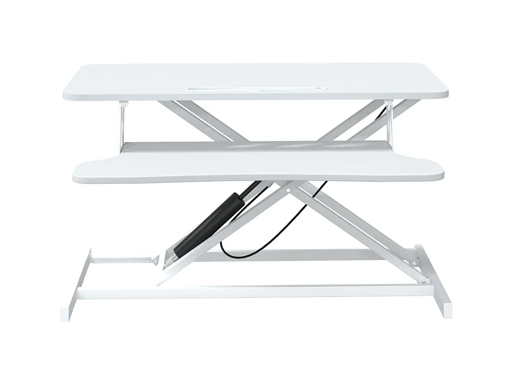 Norbert-Paul  Bureau de travail réglable 90x40x(13-50) cm Acier et bois