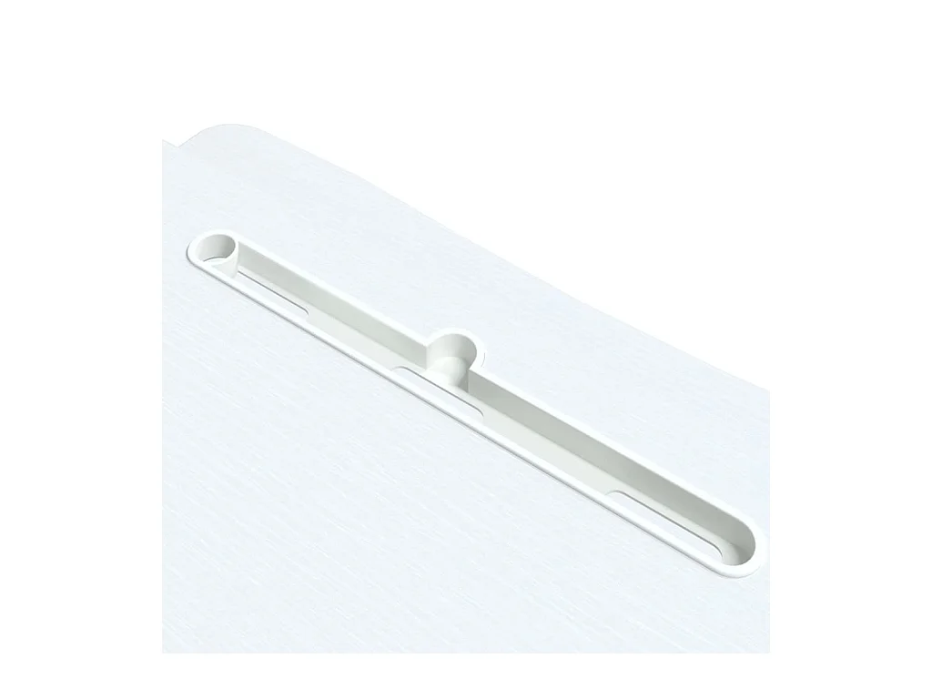 Norbert-Paul  Bureau de travail réglable 90x40x(13-50) cm Acier et bois