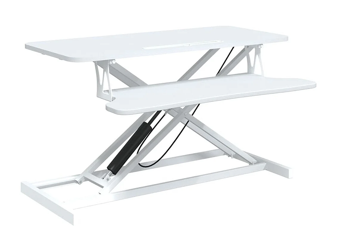 Norbert-Paul  Bureau de travail réglable 90x40x(13-50) cm Acier et bois