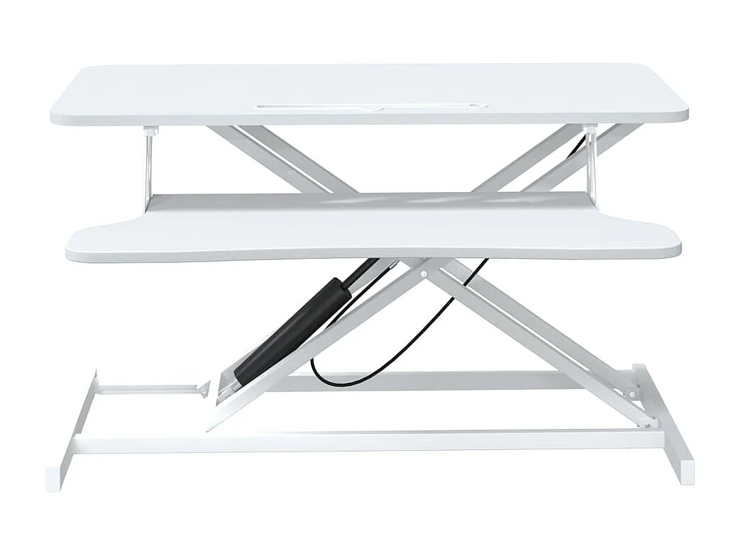 Norbert-Paul  Bureau de travail réglable 90x40x(13-50) cm Acier et bois