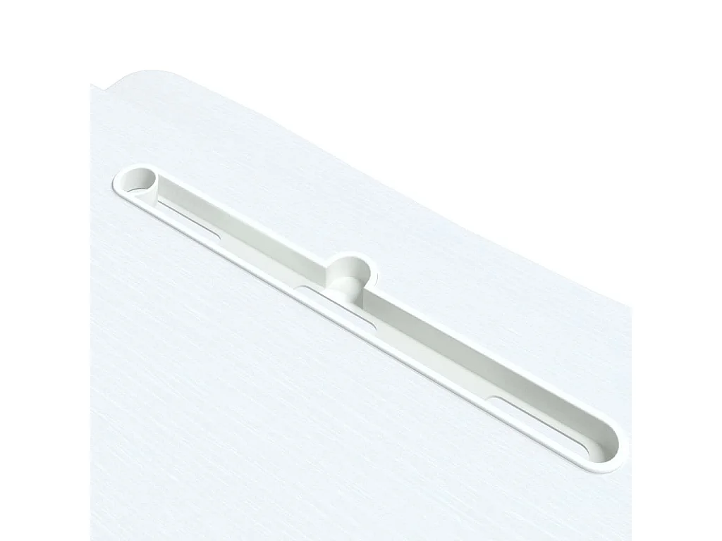 Norbert-Paul  Bureau de travail réglable 90x40x(13-50) cm Acier et bois