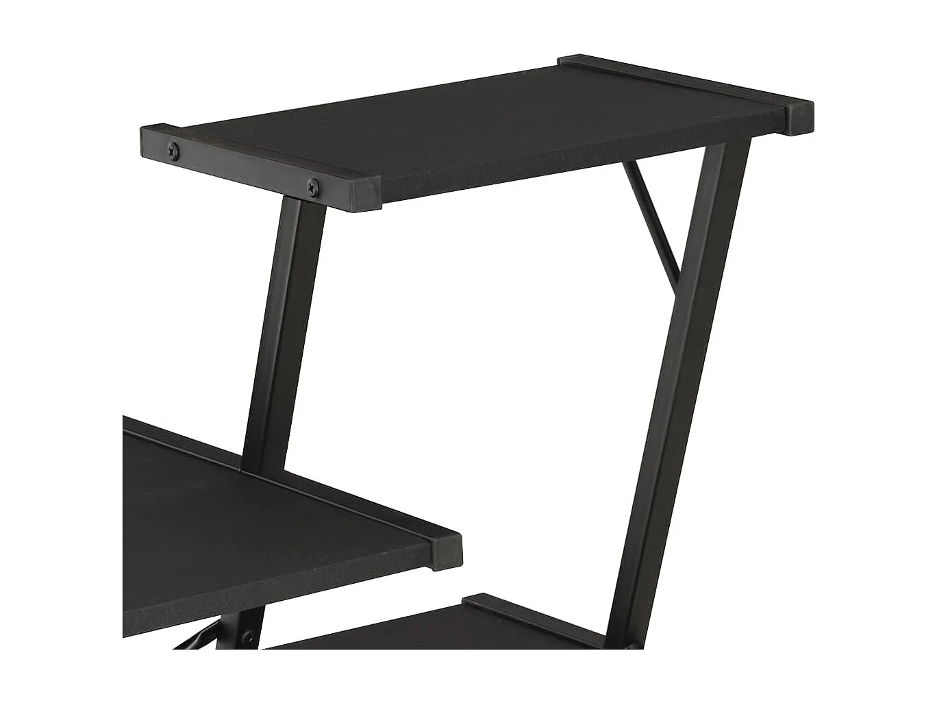 Sovran  Bureau avec étagère Noir 116x50x93 cm