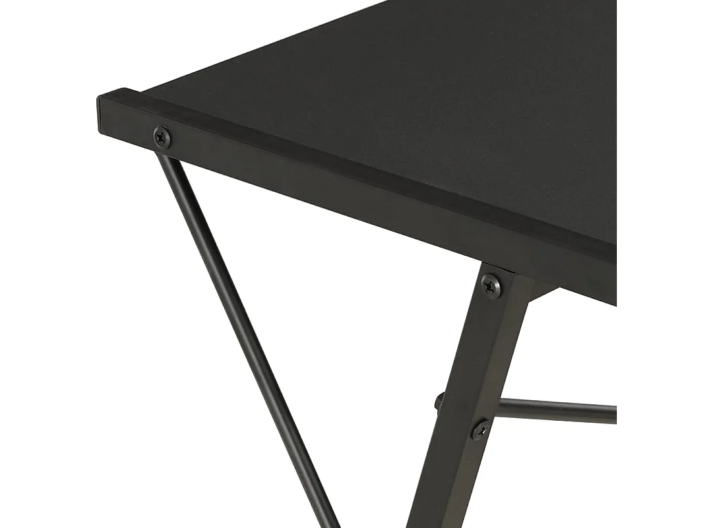 Sovran  Bureau avec étagère Noir 116x50x93 cm