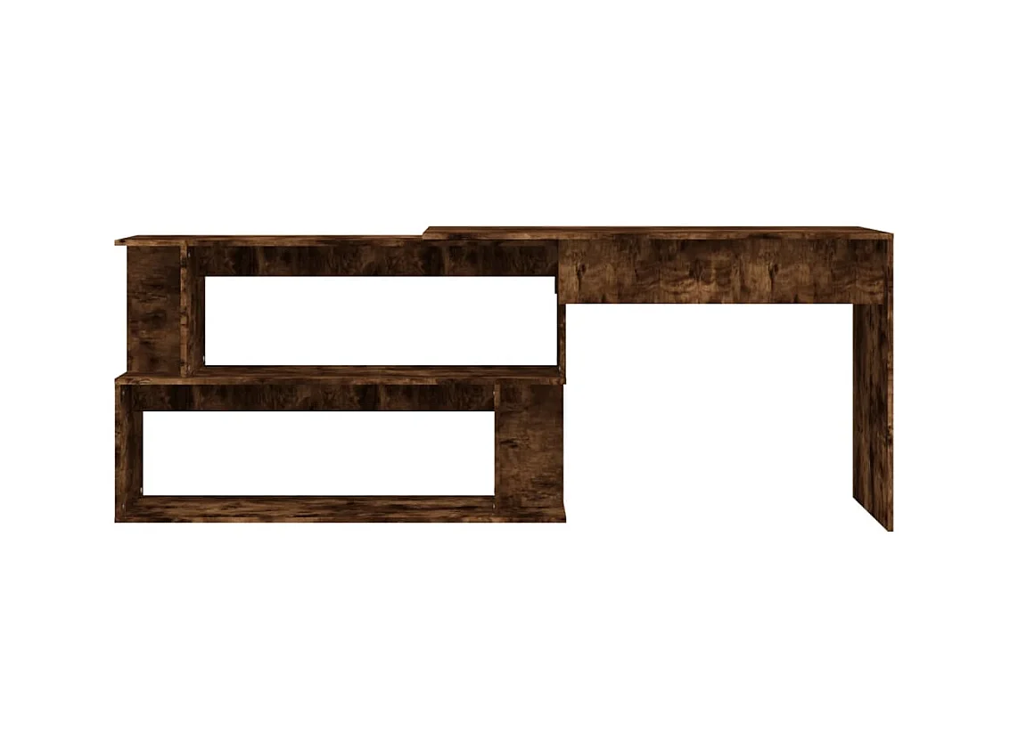 Jakobstad  Bureau d'angle Chêne fumé 200x50x76 cm Bois d'ingénierie