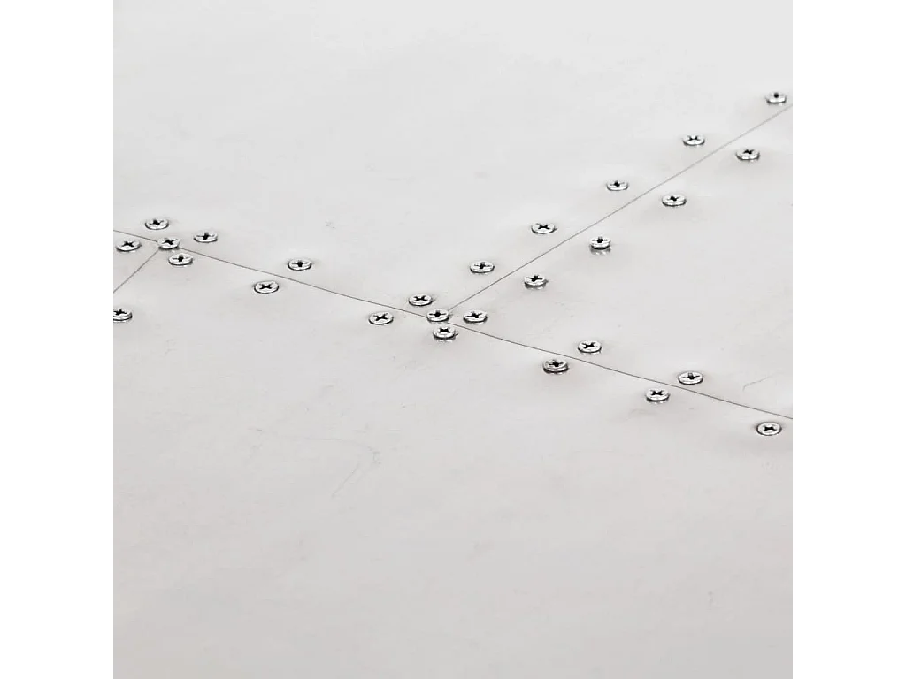 Garden Furniture -  Bureau style avion Argenté 112x50x76 cm Métal