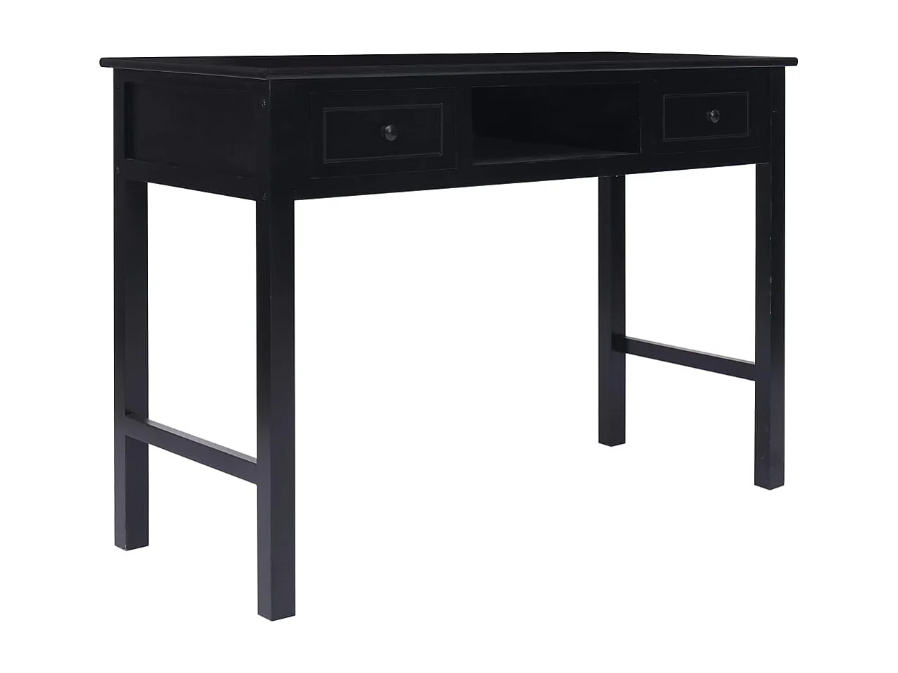 Almont  Escritorio de madera negro 110x45x76 cm