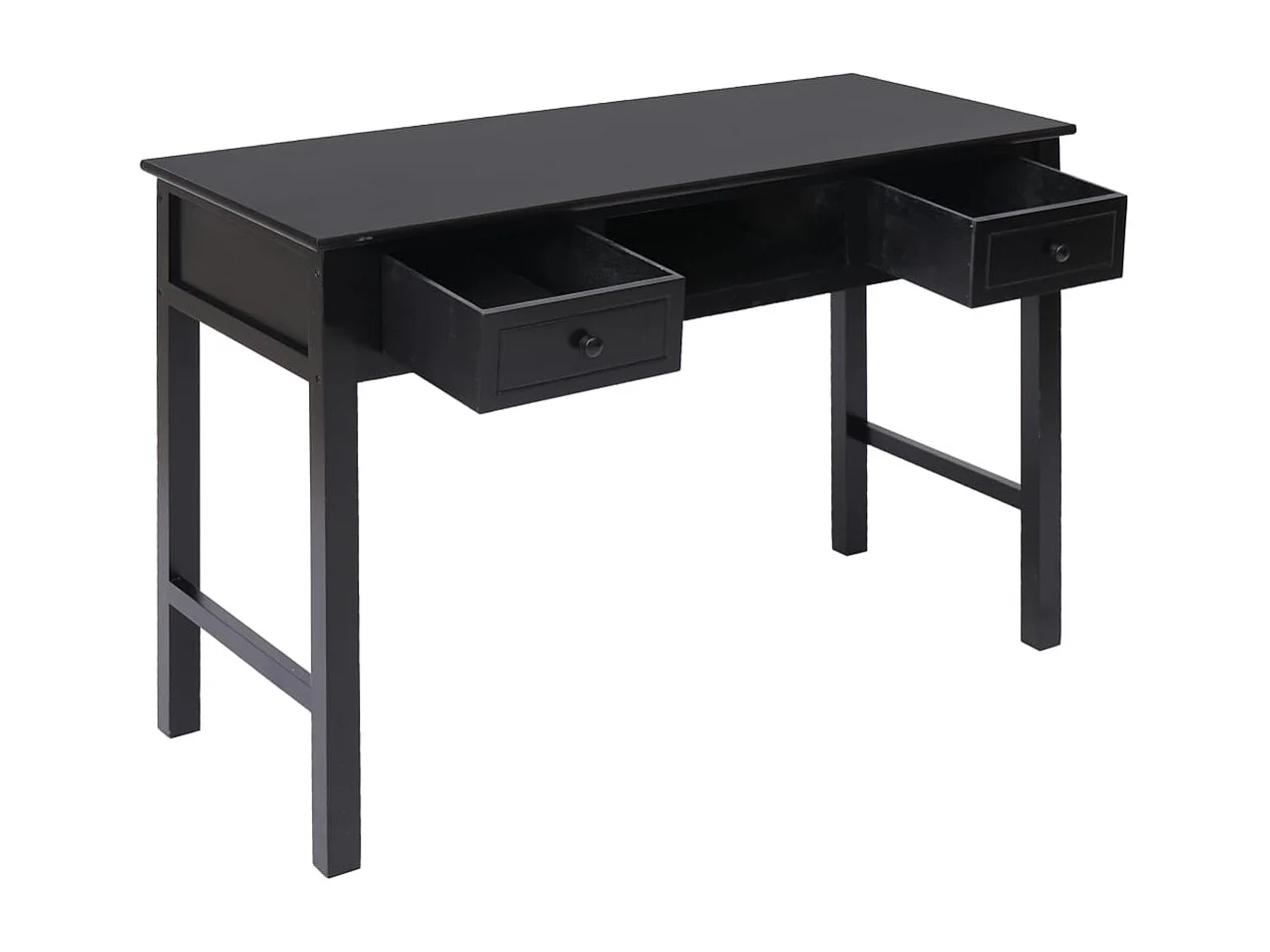 Almont  Escritorio de madera negro 110x45x76 cm