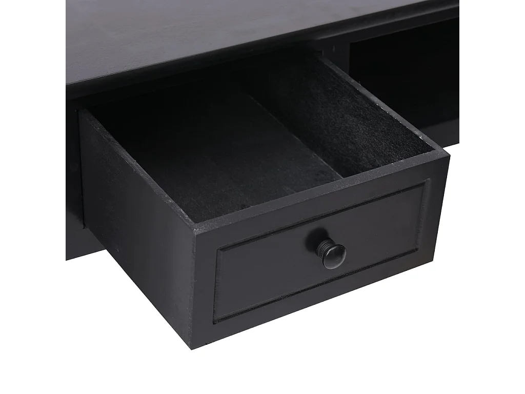 Almont  Escritorio de madera negro 110x45x76 cm