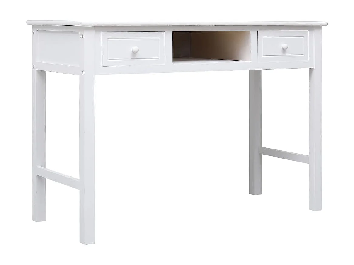 Almont  Escritorio de madera blanco 110x45x76 cm