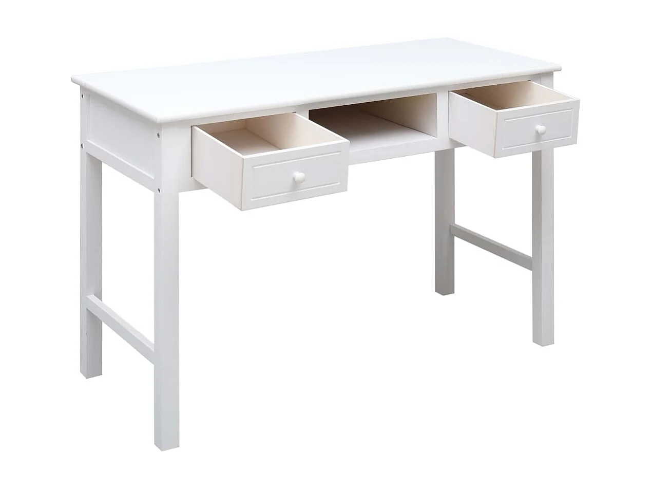 Almont  Escritorio de madera blanco 110x45x76 cm