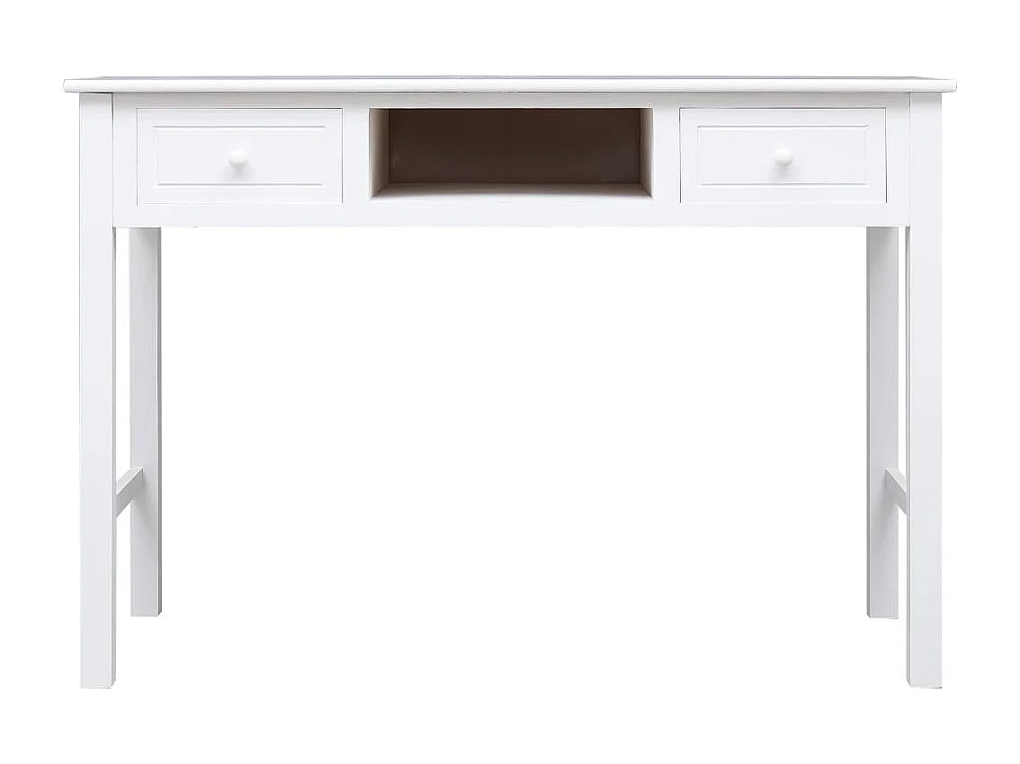 Almont  Escritorio de madera blanco 110x45x76 cm