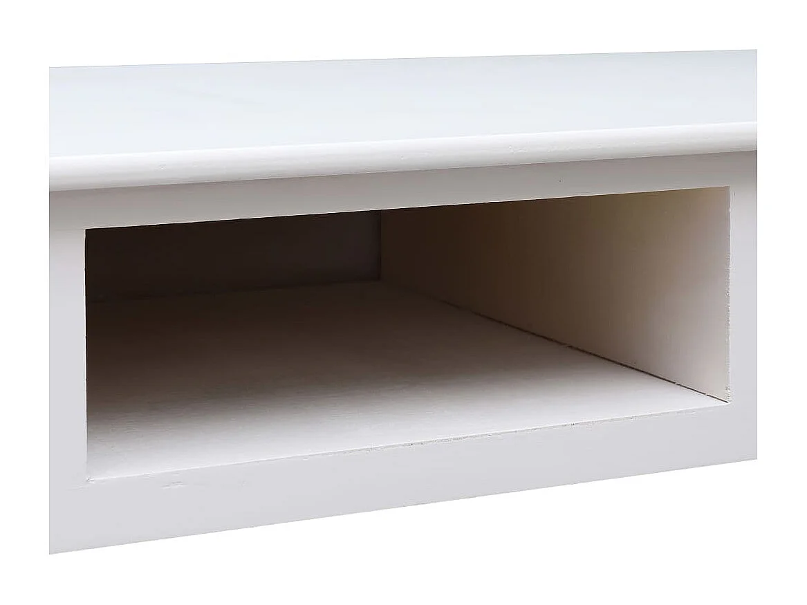 Almont  Escritorio de madera blanco 110x45x76 cm
