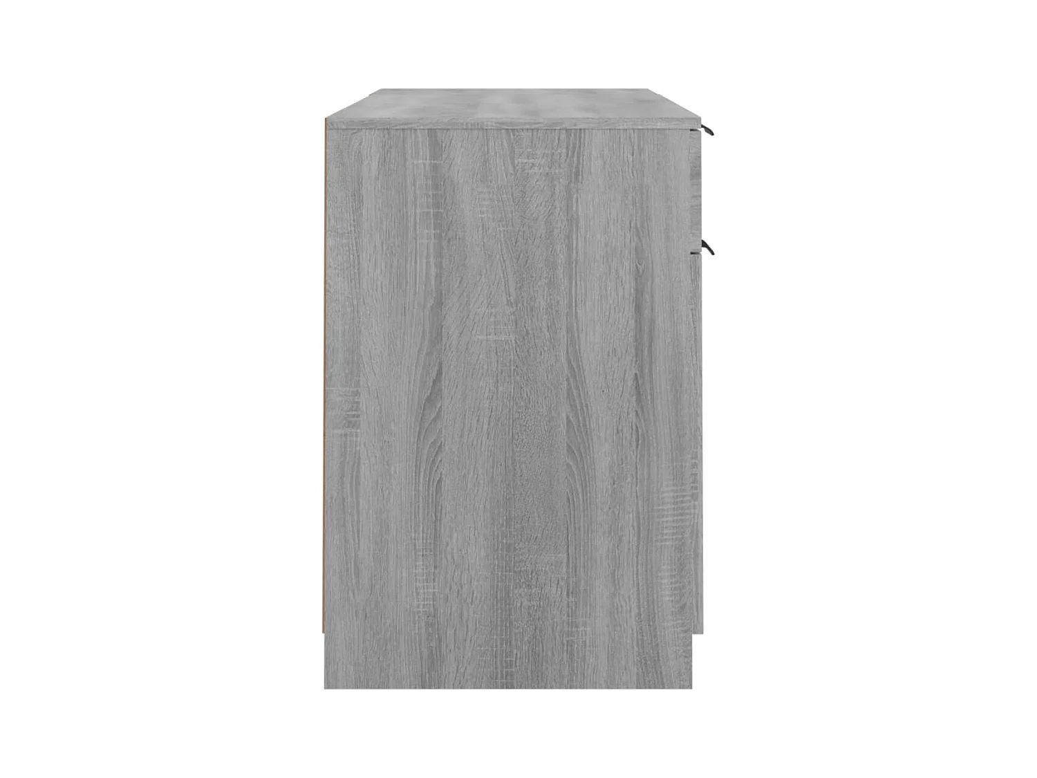Samantha  Bureau avec armoire latérale Sonoma gris Bois d'ingénierie