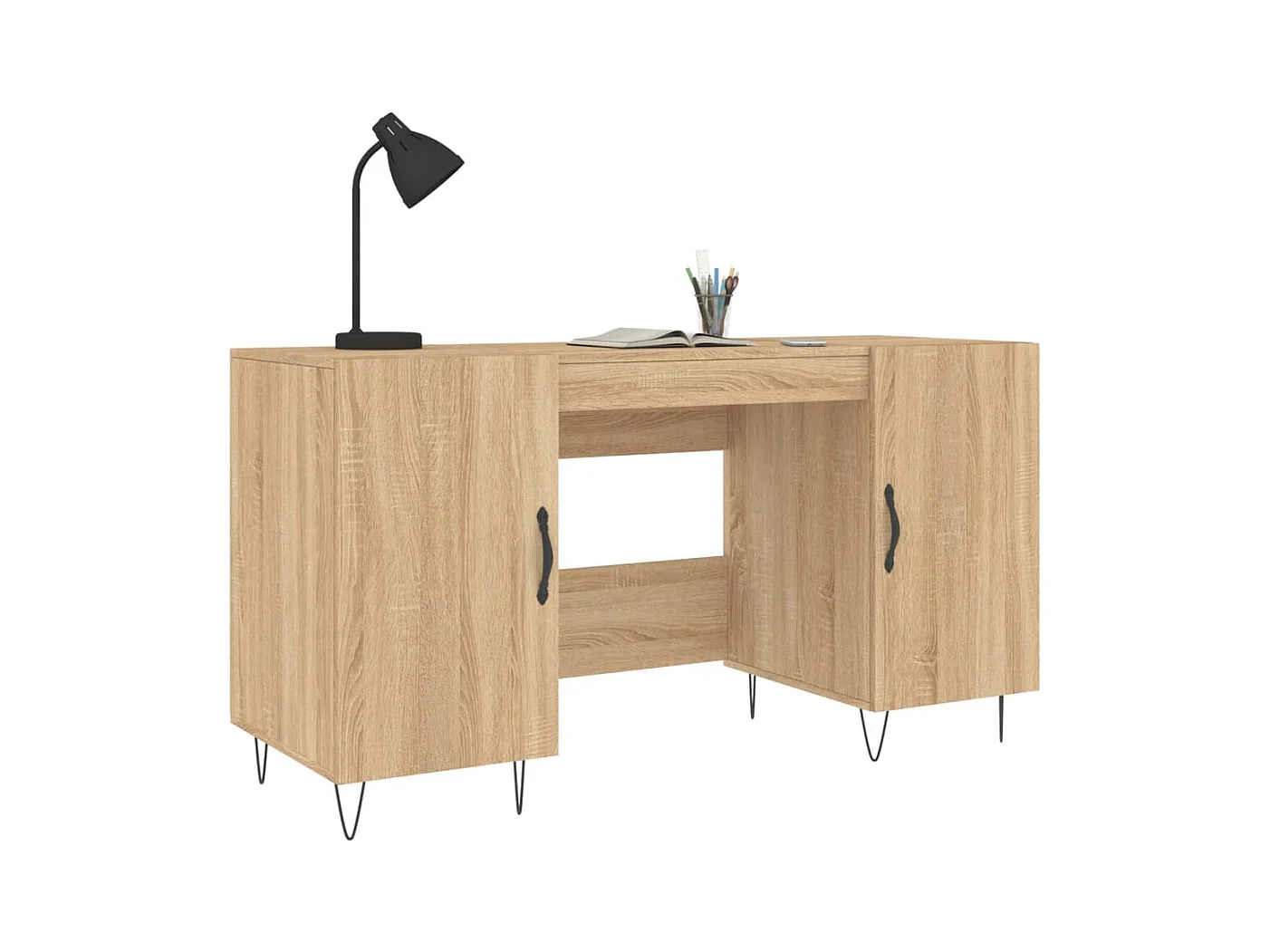 Jett  Bureau chêne sonoma 140x50x75 cm bois d'ingénierie
