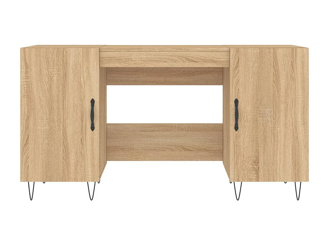 Jett  Bureau chêne sonoma 140x50x75 cm bois d'ingénierie