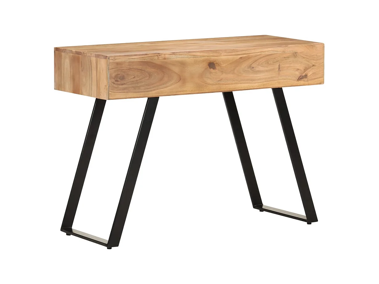 Garden Furniture -  Bureau 107x45x79 cm Bois d'acacia solide avec bord l