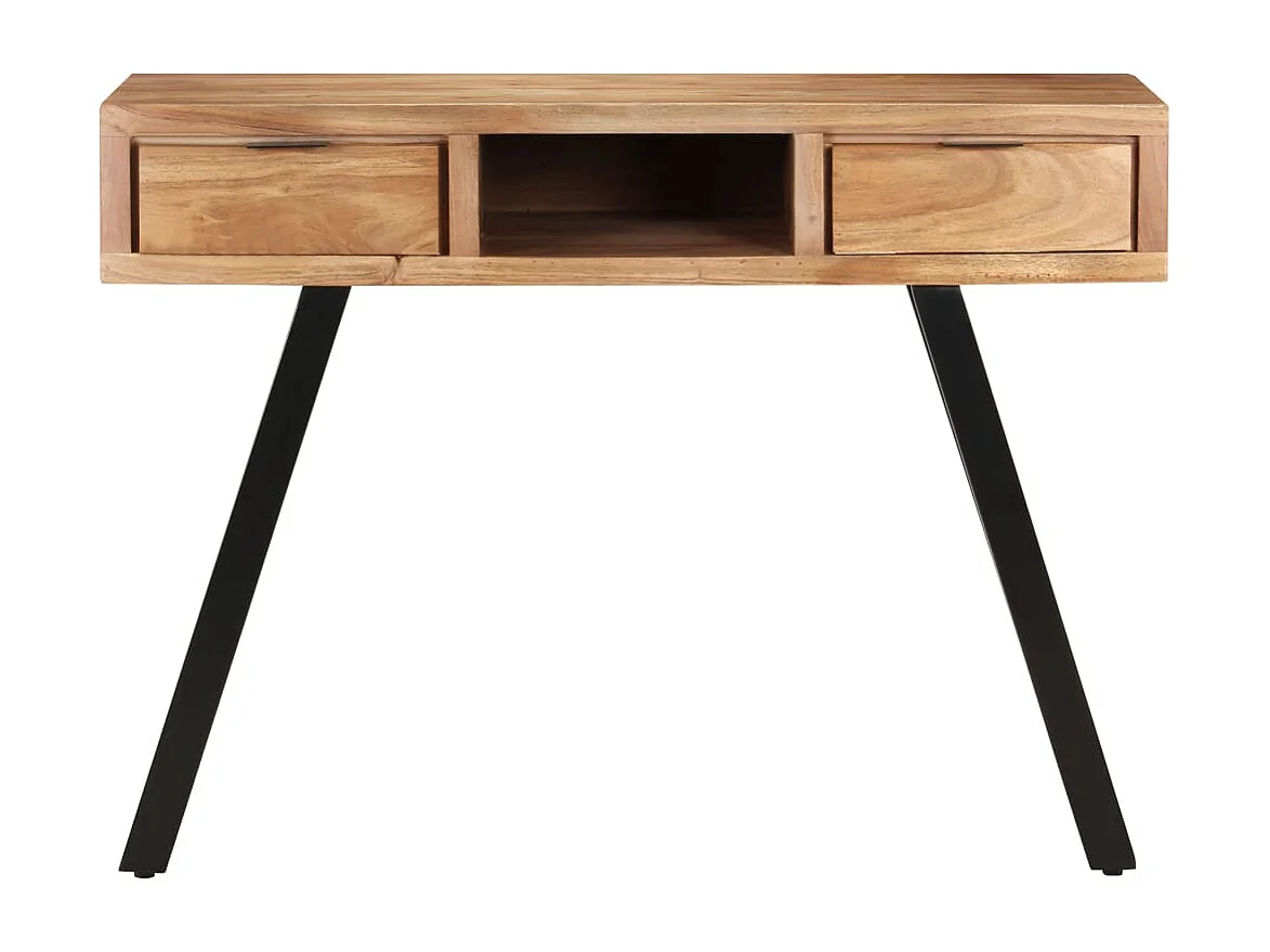 Garden Furniture -  Bureau 107x45x79 cm Bois d'acacia solide avec bord l