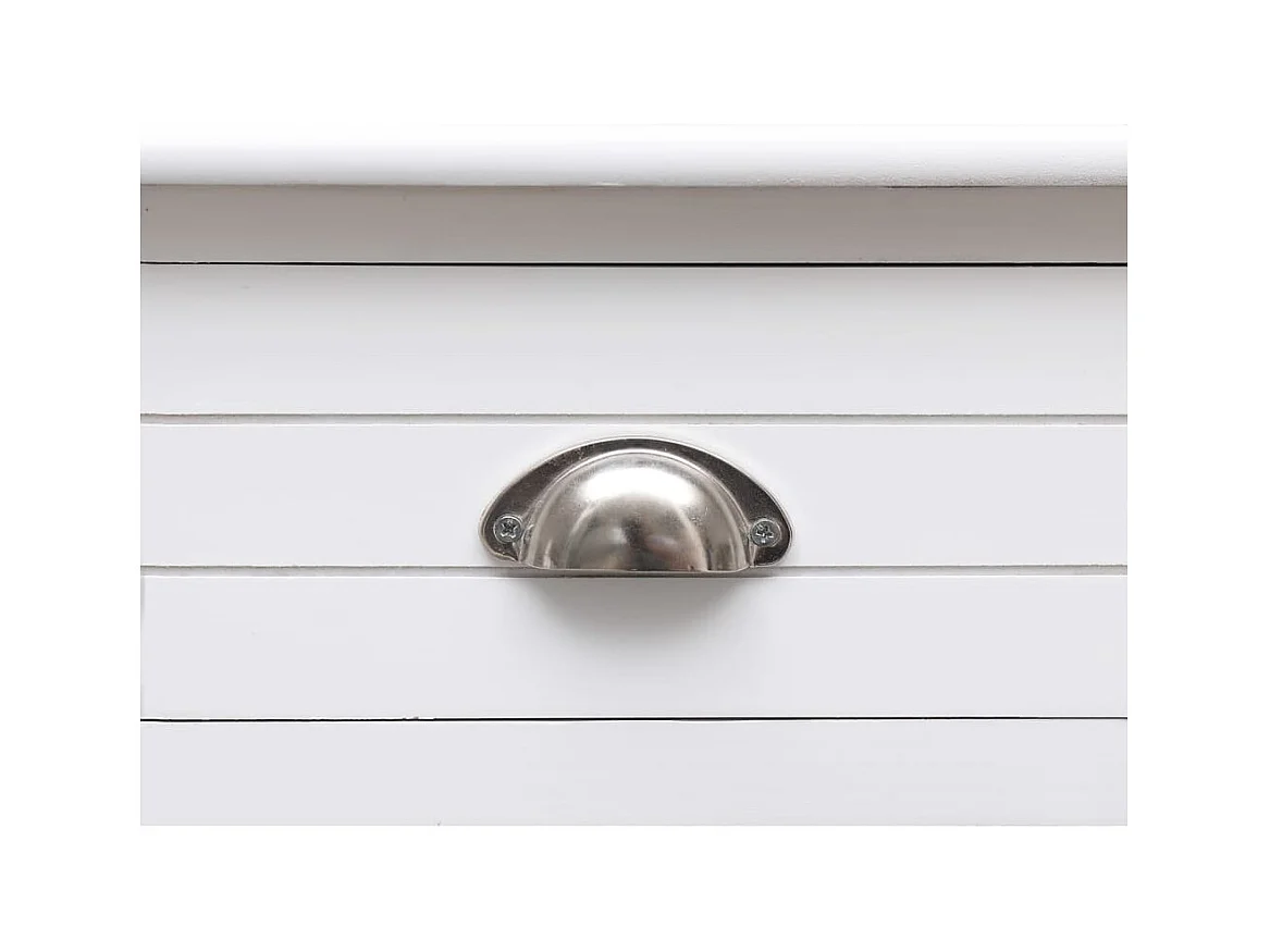 Garden Furniture -  Buffet Blanc 108x45x76 cm Bois de Paulownia massif