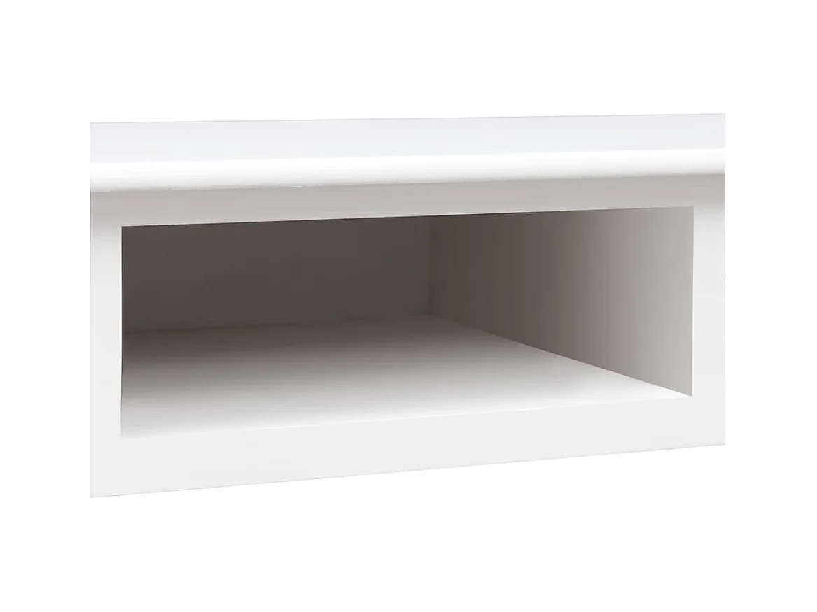 Garden Furniture -  Buffet Blanc 108x45x76 cm Bois de Paulownia massif