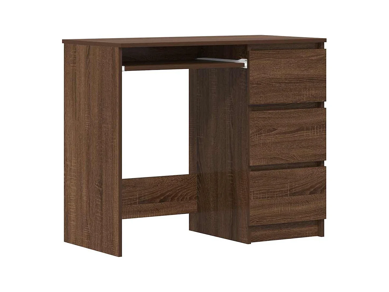 Rand Dean  Bureau Chêne marron 90x45x76 cm Bois d'ingénierie