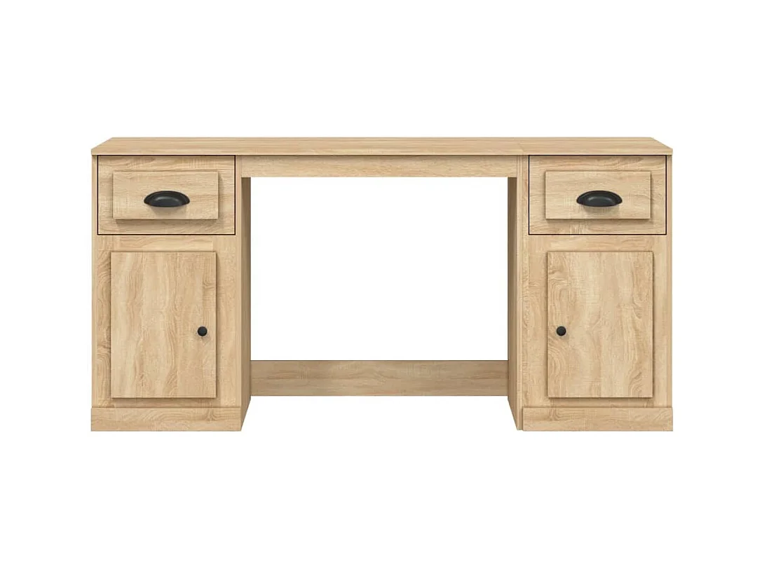Hakan  Bureau avec armoire chêne sonoma bois d'ingénierie