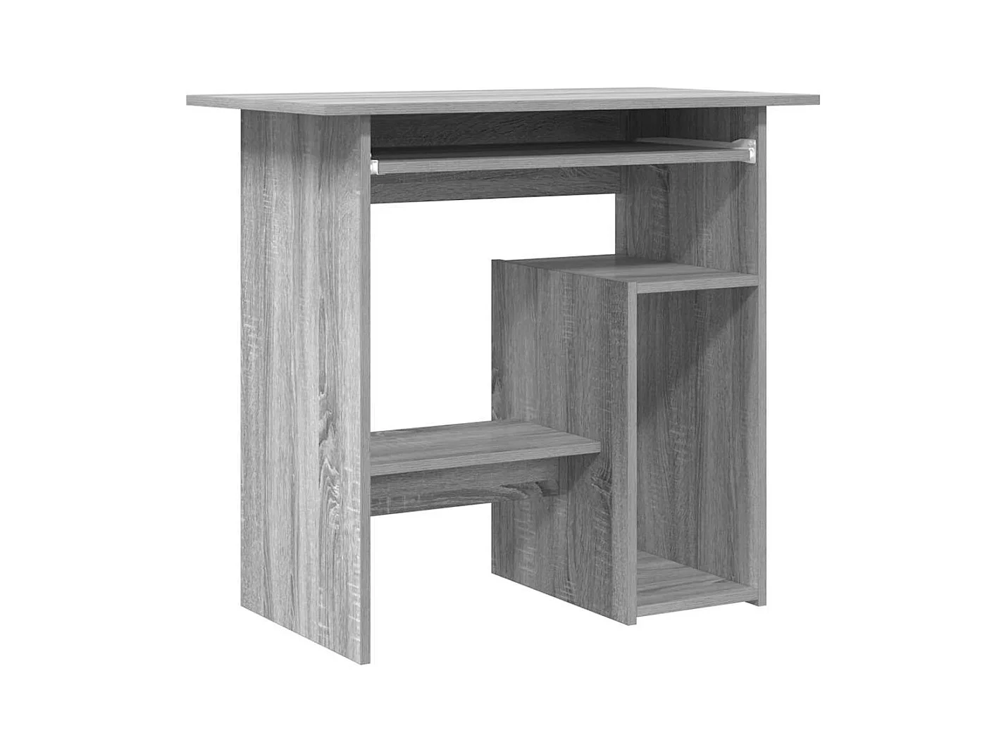 Liza  Bureau Sonoma gris 80x45x74 cm Bois d'ingénierie