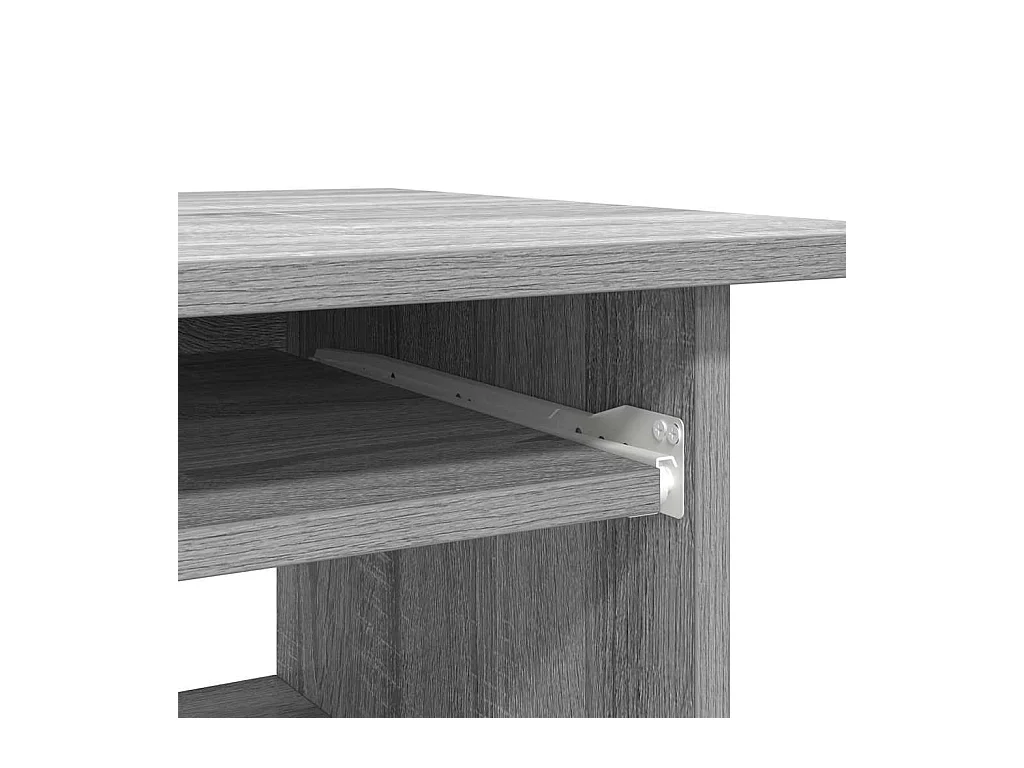 Liza  Bureau Sonoma gris 80x45x74 cm Bois d'ingénierie