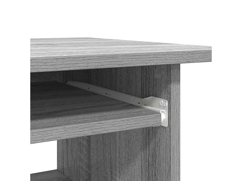 Liza  Bureau Sonoma gris 80x45x74 cm Bois d'ingénierie