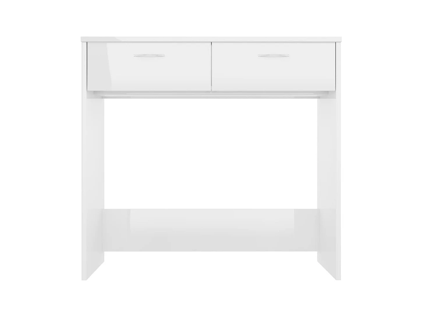 Werran  Bureau Blanc brillant 80x40x75 cm Aggloméré