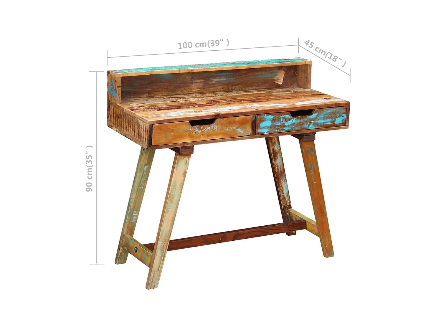 Eloira  Bureau Bois de récupération massif