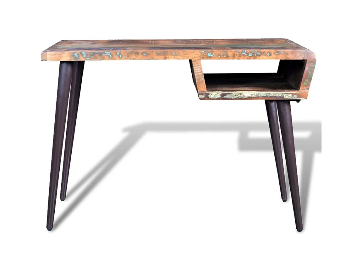 Garden Furniture -  Bureau avec pieds en fer Bois de récupération