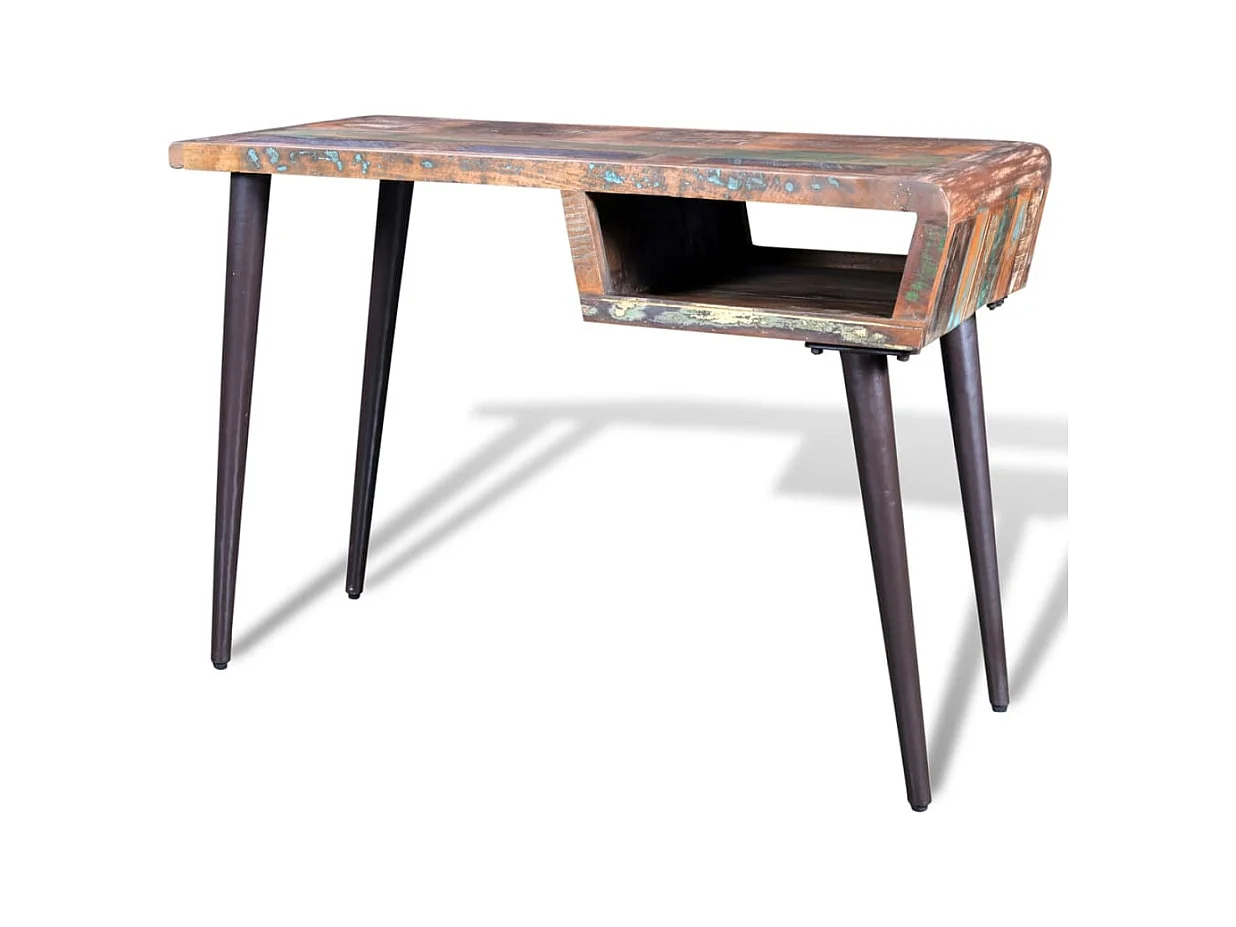 Garden Furniture -  Bureau avec pieds en fer Bois de récupération