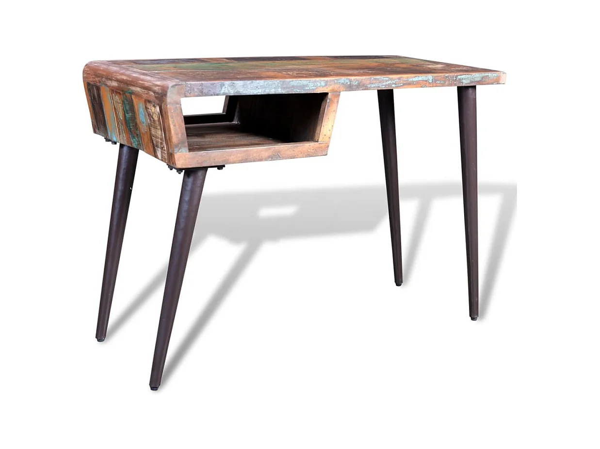 Garden Furniture -  Bureau avec pieds en fer Bois de récupération