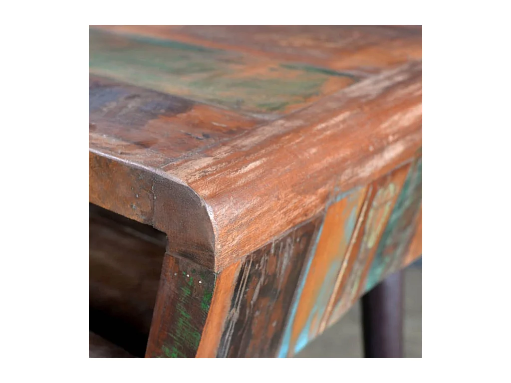 Garden Furniture -  Bureau avec pieds en fer Bois de récupération