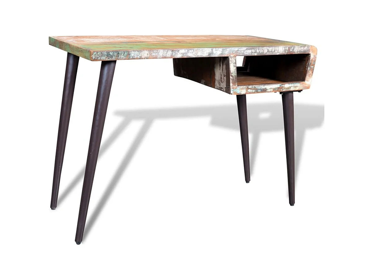 Garden Furniture -  Bureau avec pieds en fer Bois de récupération