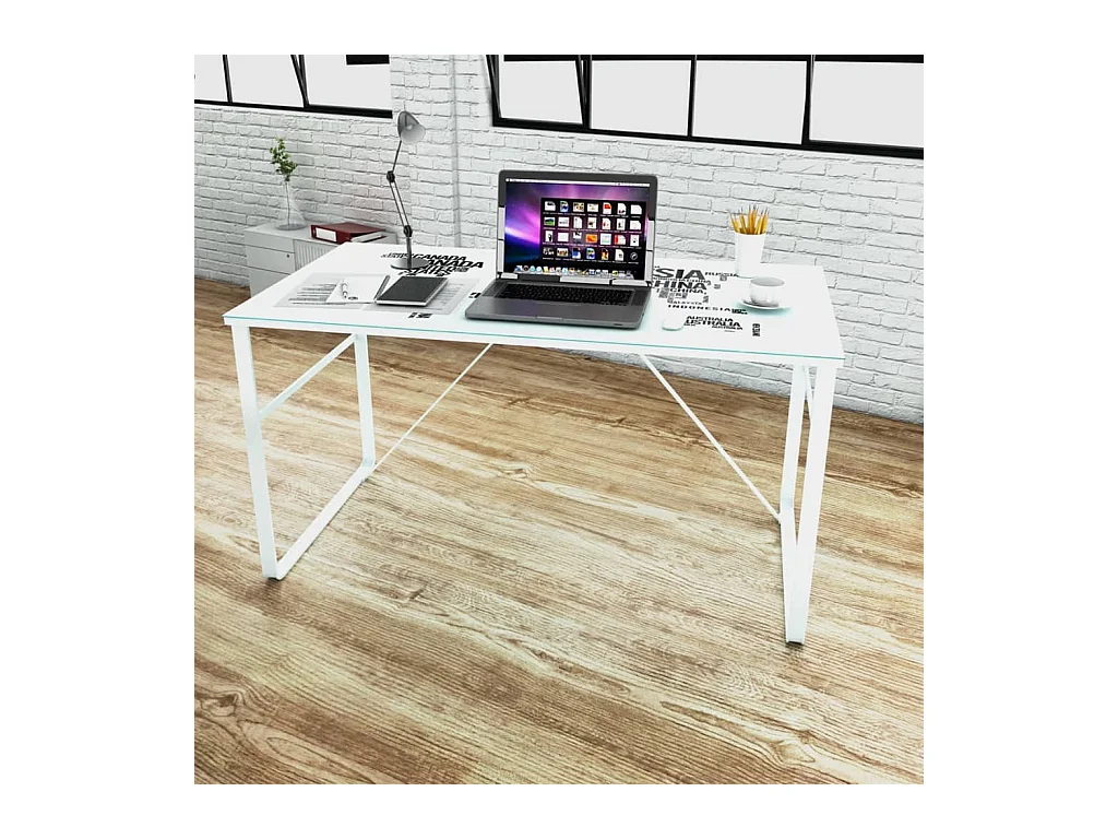 Torcy Bureau rectangulaire avec motif de carte du monde