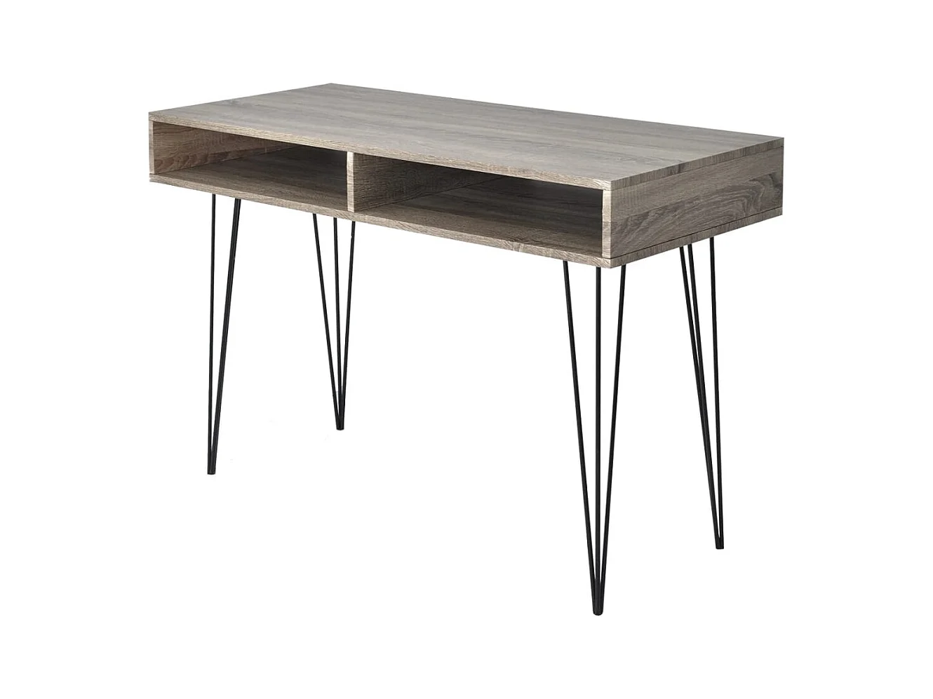 Garden Furniture -  Bureau avec 2 compartiments Gris