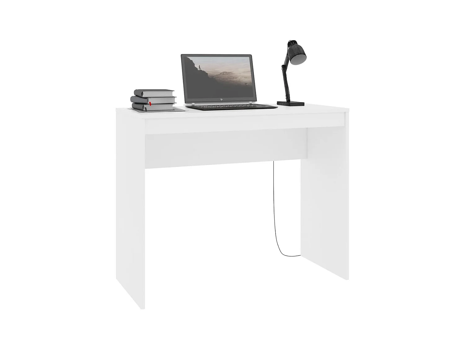Cherry Valley  Bureau Blanc 90x40x72 cm Bois d'ingénierie