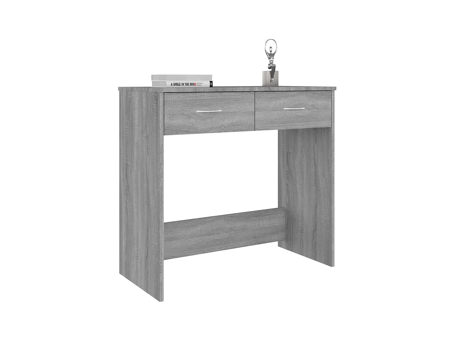 Werran  Bureau sonoma gris 80x40x75 cm bois d'ingénierie