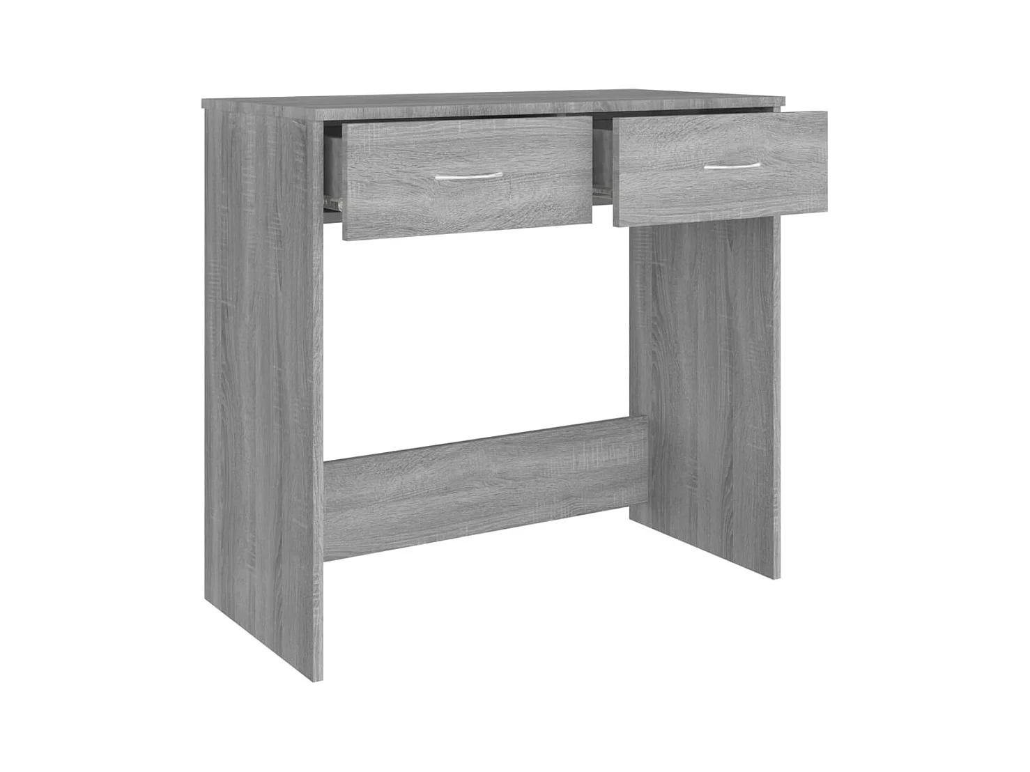 Werran  Bureau sonoma gris 80x40x75 cm bois d'ingénierie