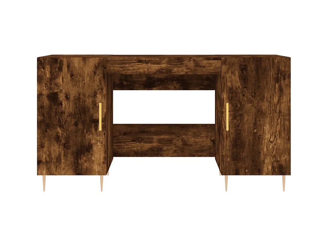 Anne-Marie  Bureau chêne fumé 140x50x75 cm bois d'ingénierie