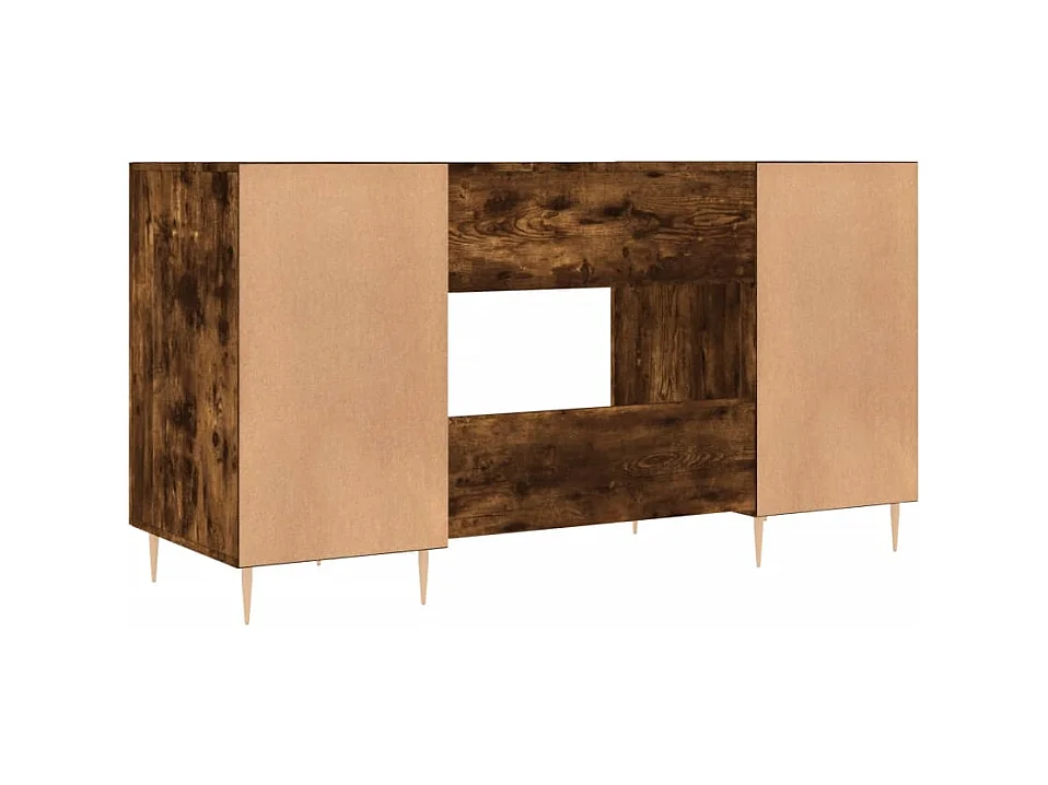 Anne-Marie  Bureau chêne fumé 140x50x75 cm bois d'ingénierie