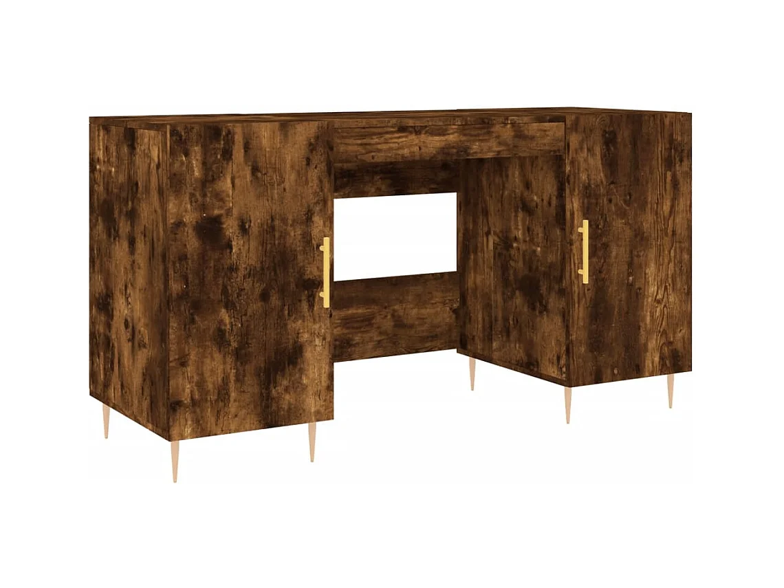 Anne-Marie  Bureau 140x50x75 cm bewerkt hout gerookt eikenkleurig