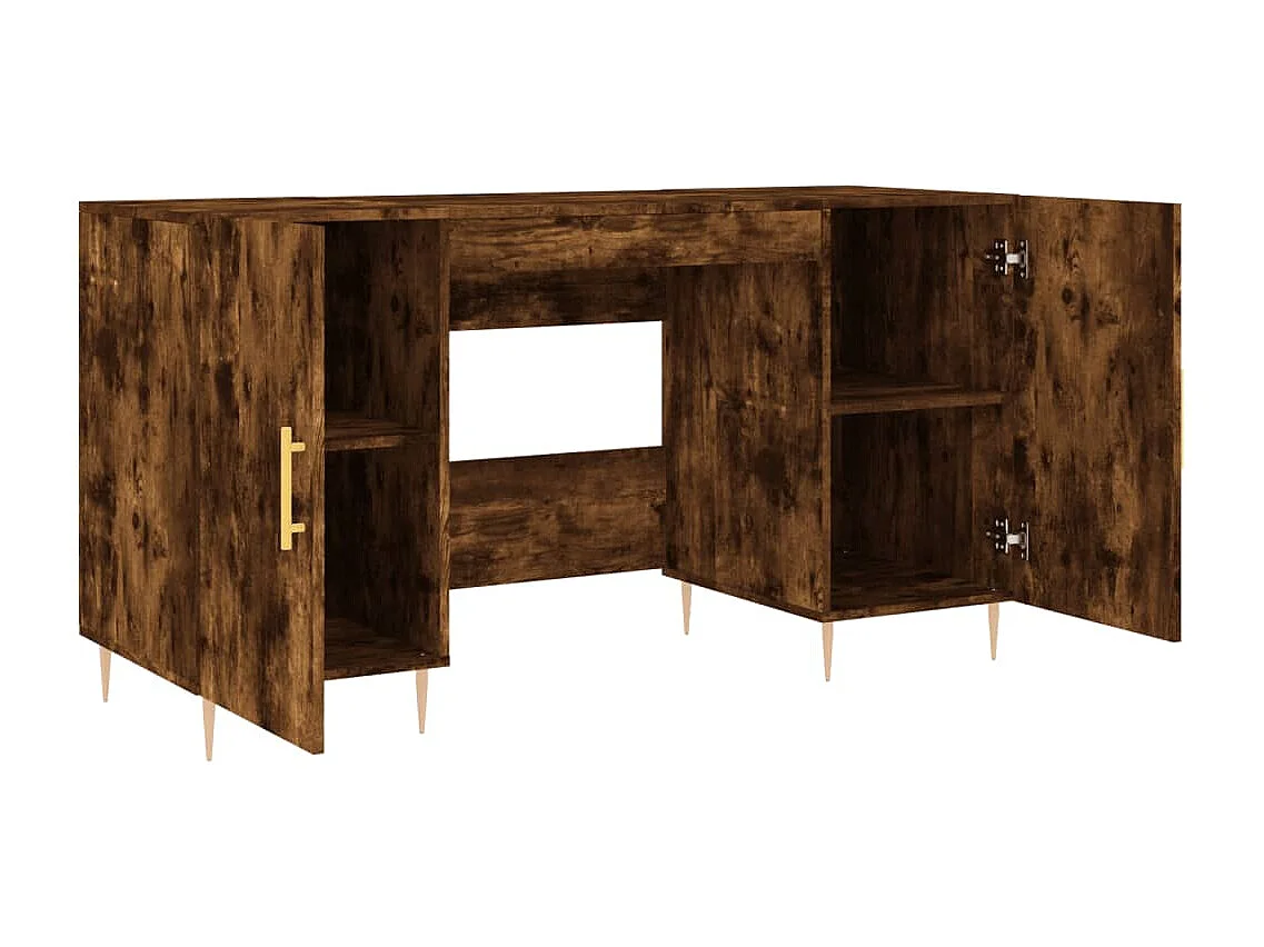 Anne-Marie  Bureau chêne fumé 140x50x75 cm bois d'ingénierie
