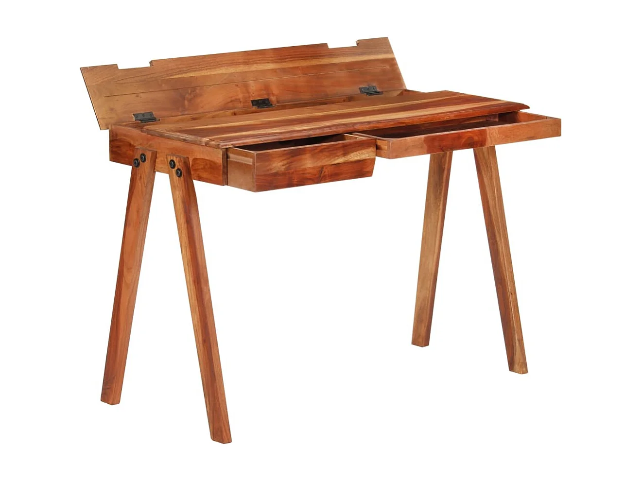 Prolenta Premium -  Bureau avec tiroir 110x50x77 cm bois d'acacia massif