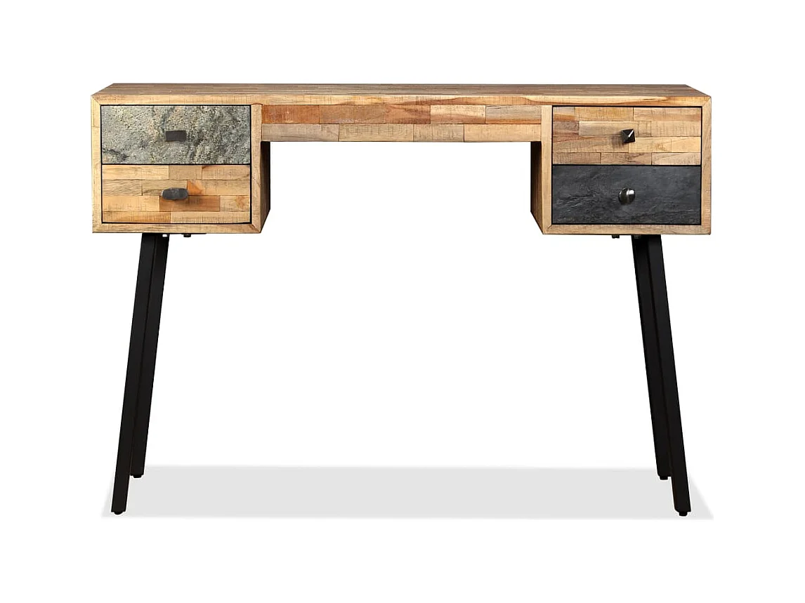 Garden Furniture -  Bureau Teck de récupération massif 110 x 50 x 76 cm