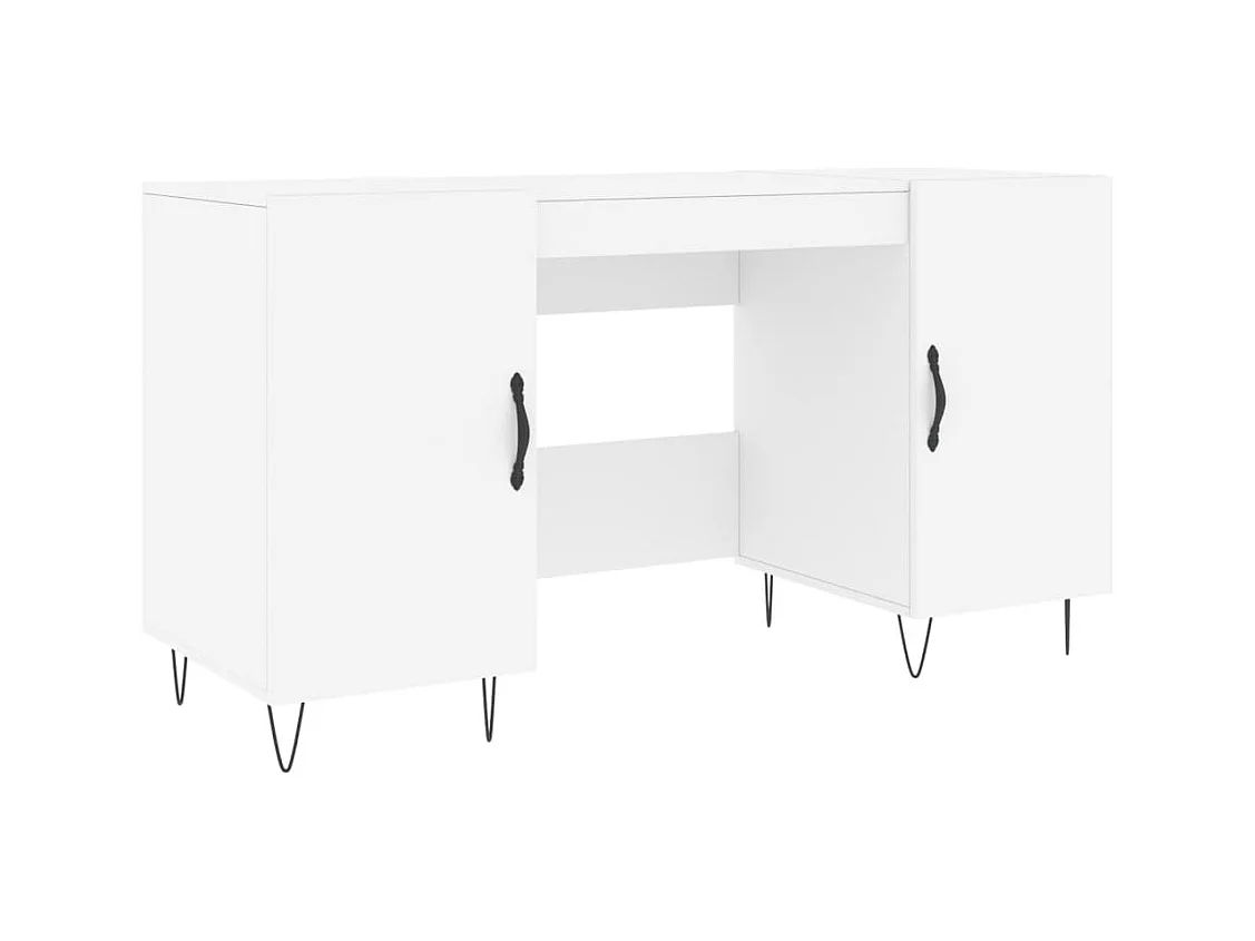 Jett  Bureau blanc 140x50x75 cm bois d'ingénierie