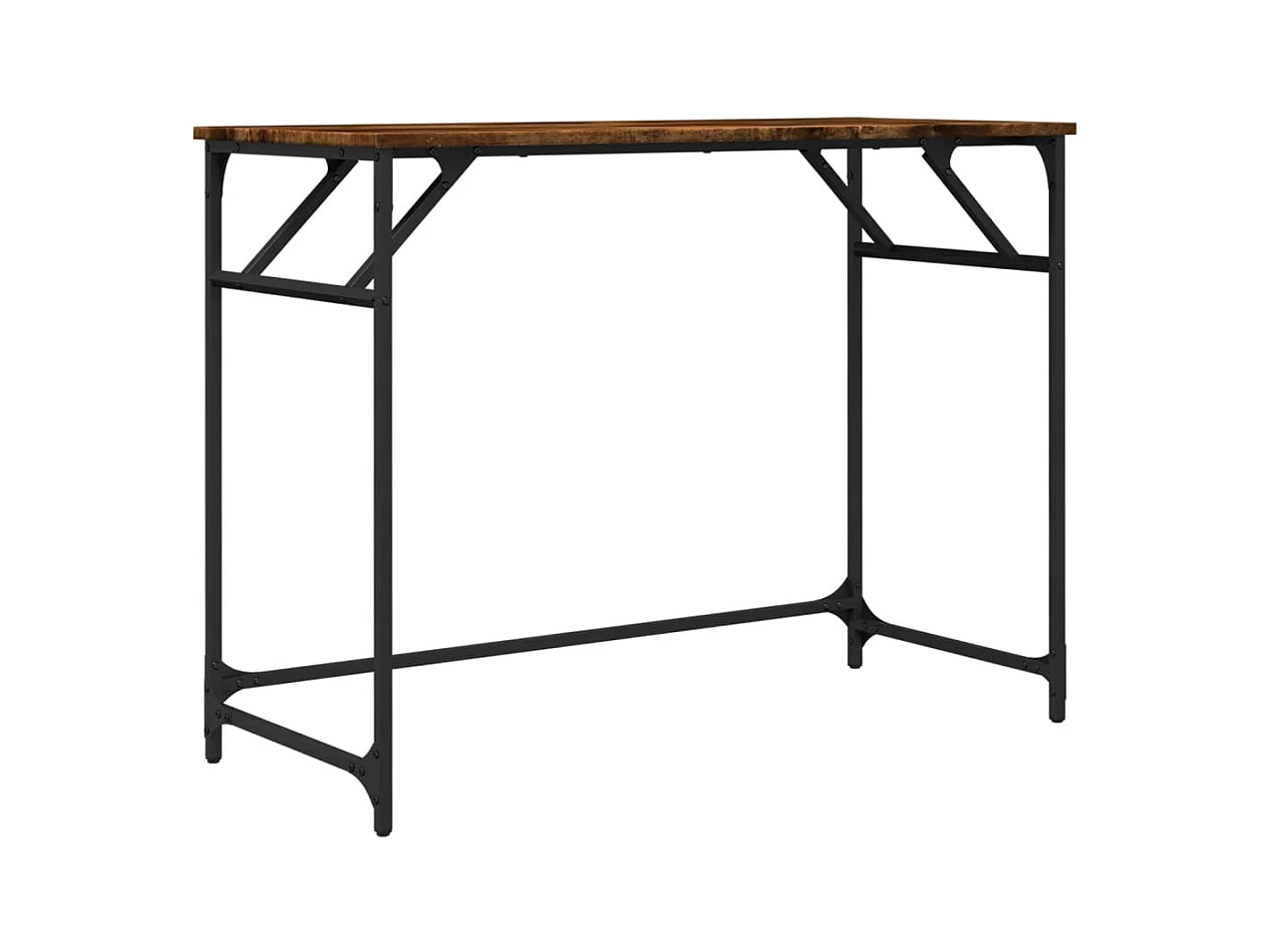 Eylem  Bureau 100x45x76 cm hout en gepoedercoat staal gerookt eiken