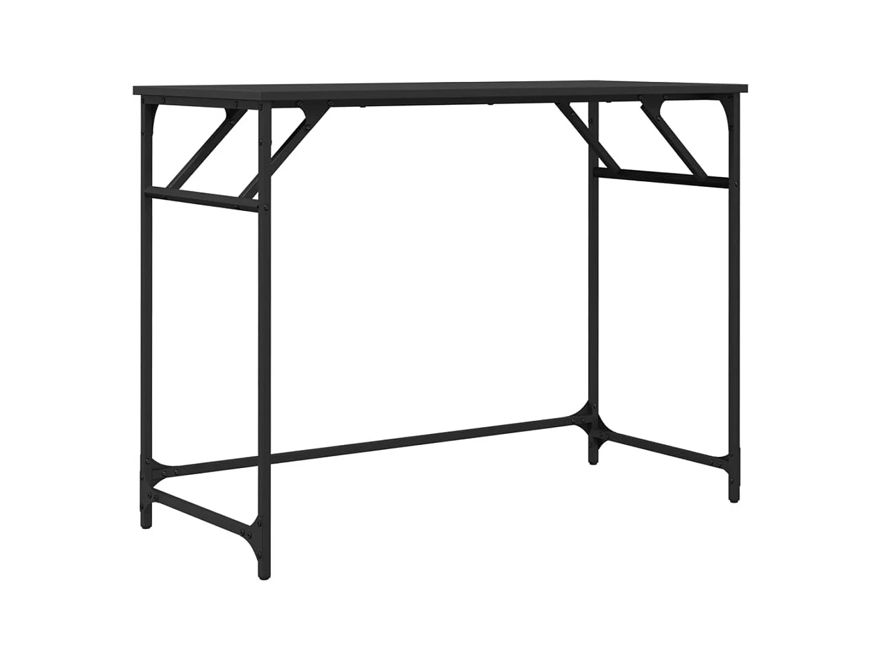 Eylem  Bureau noir 100x45x76 cm bois ingénierie acier enduit de poudre