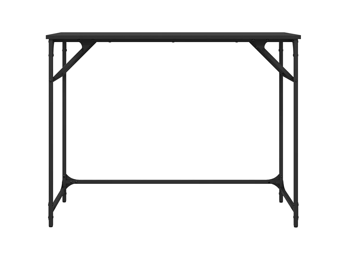 Eylem  Bureau noir 100x45x76 cm bois ingénierie acier enduit de poudre